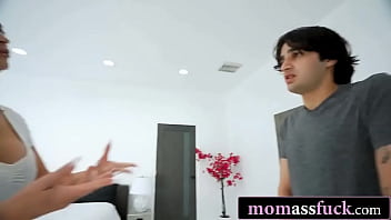 Boy learns from stepmom how to handle big tits and tight assholes