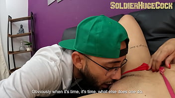 The casting guy didn't get an erection and sofia couldn't stay with the desire to feel a dick in her mouth