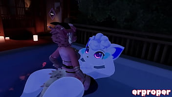 Vrchat draco sucks and fucks alolan vulpix