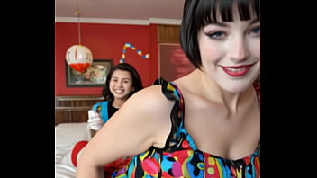Girl dressed as a clown made by ia test Girl dressed as a clown made by ia test