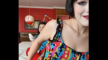 Girl dressed as a clown made by ia test