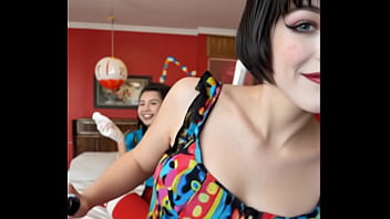 Girl dressed as a clown made by ia test