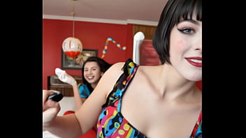 Girl dressed as a clown made by ia test