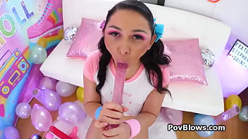 Spicy stephanie gets on her knees to milk sex toys and scotts dick Spicy stephanie gets on her knees to milk sex toys and scotts dick