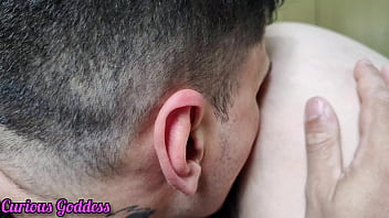 Curious goddess i caught a hot milf with a big ass without panties making the bed i humilde her ass hole and sucked her hairy pussy