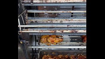 Sacrificial spit – the infernal dance of dripping fat