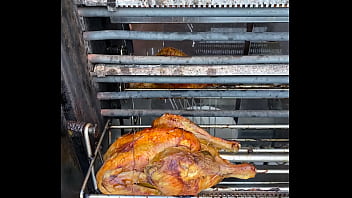 Sacrificial spit – the infernal dance of dripping fat