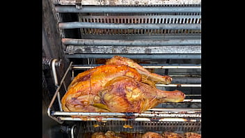 Sacrificial spit – the infernal dance of dripping fat