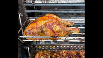 Sacrificial spit – the infernal dance of dripping fat