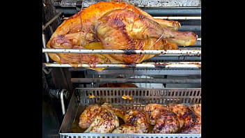 Sacrificial spit – the infernal dance of dripping fat