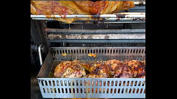 Sacrificial spit – the infernal dance of dripping fat Sacrificial spit – the infernal dance of dripping fat