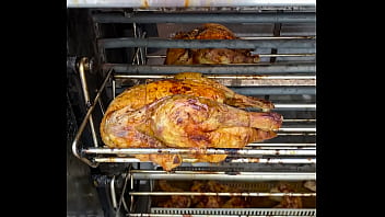 Sacrificial spit – the infernal dance of dripping fat