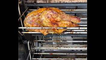 Sacrificial spit – the infernal dance of dripping fat