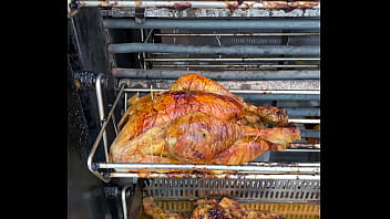 Sacrificial spit – the infernal dance of dripping fat