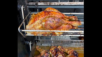 Sacrificial spit – the infernal dance of dripping fat