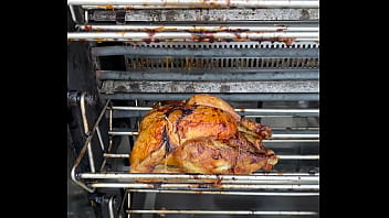 Sacrificial spit – the infernal dance of dripping fat