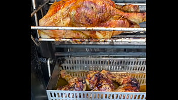 Sacrificial spit – the infernal dance of dripping fat