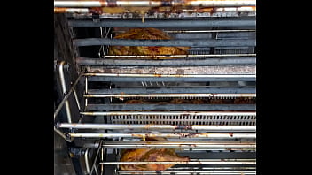 Sacrificial spit – the infernal dance of dripping fat