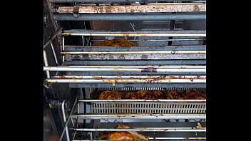 Sacrificial spit – the infernal dance of dripping fat