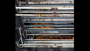 Sacrificial spit – the infernal dance of dripping fat