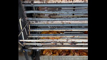 Sacrificial spit – the infernal dance of dripping fat