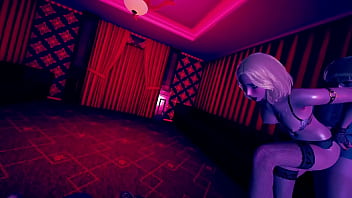 Step mom watches her satisfy last clients 3d animation