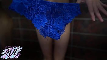 Tattoed teen with big ass changes beautiful panties