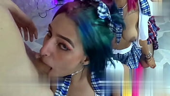 College girls get their throats fucked rough merciless