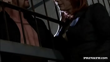 Nina stein gets screwed by a horny prisoner after giving him a blowjob