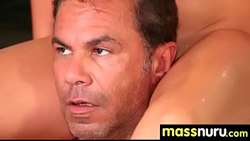 Slippery nuru massage for lucky dude 9