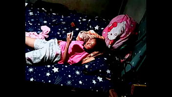 Behind the scenes of a beautiful woman masturbating