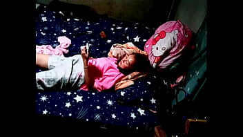 Behind the scenes of a beautiful woman masturbating