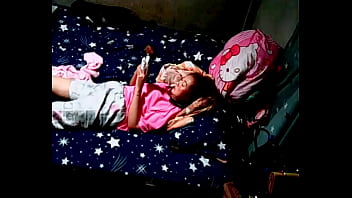 Behind the scenes of a beautiful woman masturbating