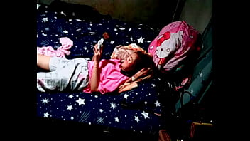 Behind the scenes of a beautiful woman masturbating