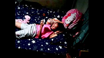 Behind the scenes of a beautiful woman masturbating