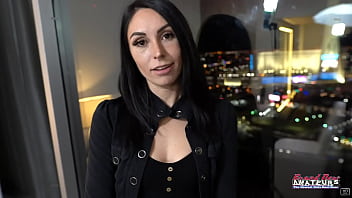 Skinny brunette hottie ashley wolf loves to rub her pussy with a sex toy