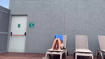 I recorded my famous influencer roommate sunbathing in brasilin thong here in medelin