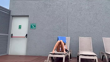 I recorded my famous influencer roommate sunbathing in brasilin thong here in medelin