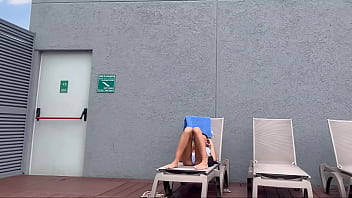 I recorded my famous influencer roommate sunbathing in brasilin thong here in medelin