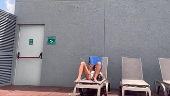 I recorded my famous influencer roommate sunbathing in brasilin thong here in medelin
