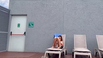 I recorded my famous influencer roommate sunbathing in brasilin thong here in medelin