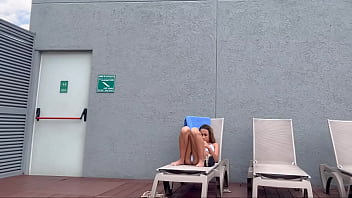 I recorded my famous influencer roommate sunbathing in brasilin thong here in medelin