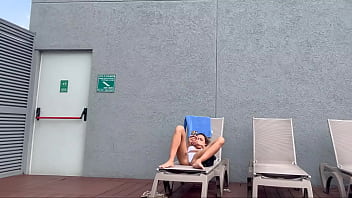 I recorded my famous influencer roommate sunbathing in brasilin thong here in medelin