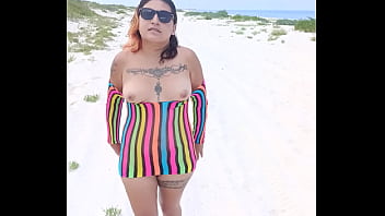 Flashing in the beach show my tits ass and more Flashing in the beach show my tits ass and more