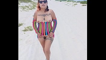 Flashing in the beach show my tits ass and more Flashing in the beach show my tits ass and more