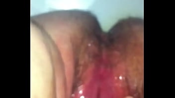 Wet hairy pussy fingered