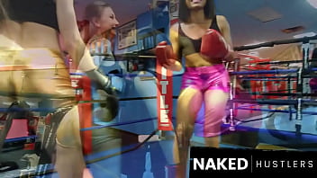 Boxing class turns into a wild threesome at a local miami gym