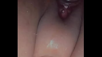 Brooke takes great waterbottle in her pussy