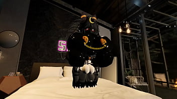 Having hard sex with my umbreon girlfriend in a condo