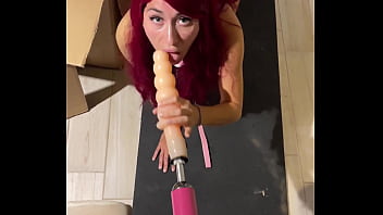 Me cat red fetish girl got sexually aroused and blowjob sucked sex machine